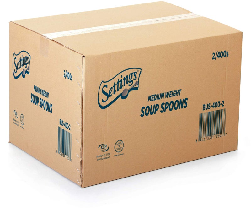 Settings [800 Count] Settings Plastic White Spoons, Practical Disposable Cutlery, Great For Home, Office, School, Party, Picnics, Restaurant, Take-out Fast Food, Outdoor Events, Or Every Day Use, 2 Boxes - Image 3